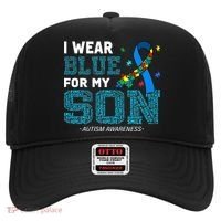 I Wear Blue For My Son Autism Awareness Mom Dad Hat thumb 0