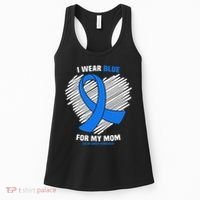 I Wear Blue For My Mom Colon Cancer Awareness Women's Tank Top thumb 0