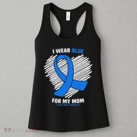 I Wear Blue For My Mom Colon Cancer Awareness Women's Tank Top thumb 3