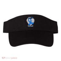 I Wear Blue For My Mom Colon Cancer Awareness Visor thumb 0