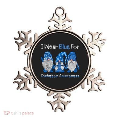 I Wear Blue For Diabetes Awareness Gnomes Blue Ornament