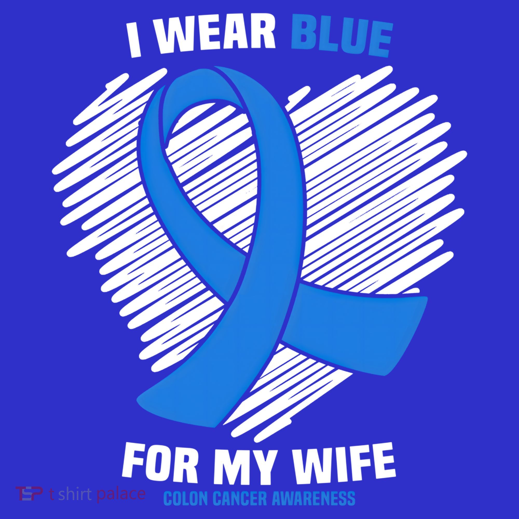 I Wear Blue For My Wife Colon Cancer Awareness Cool Gift Women's Tank Top