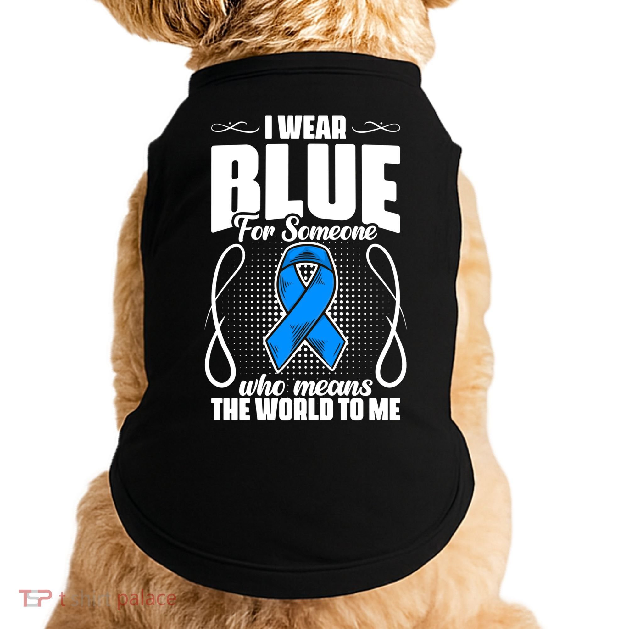 I Wear Blue Diabetes Warrior Diabetic Diabetes Awareness Gift Doggie Tank