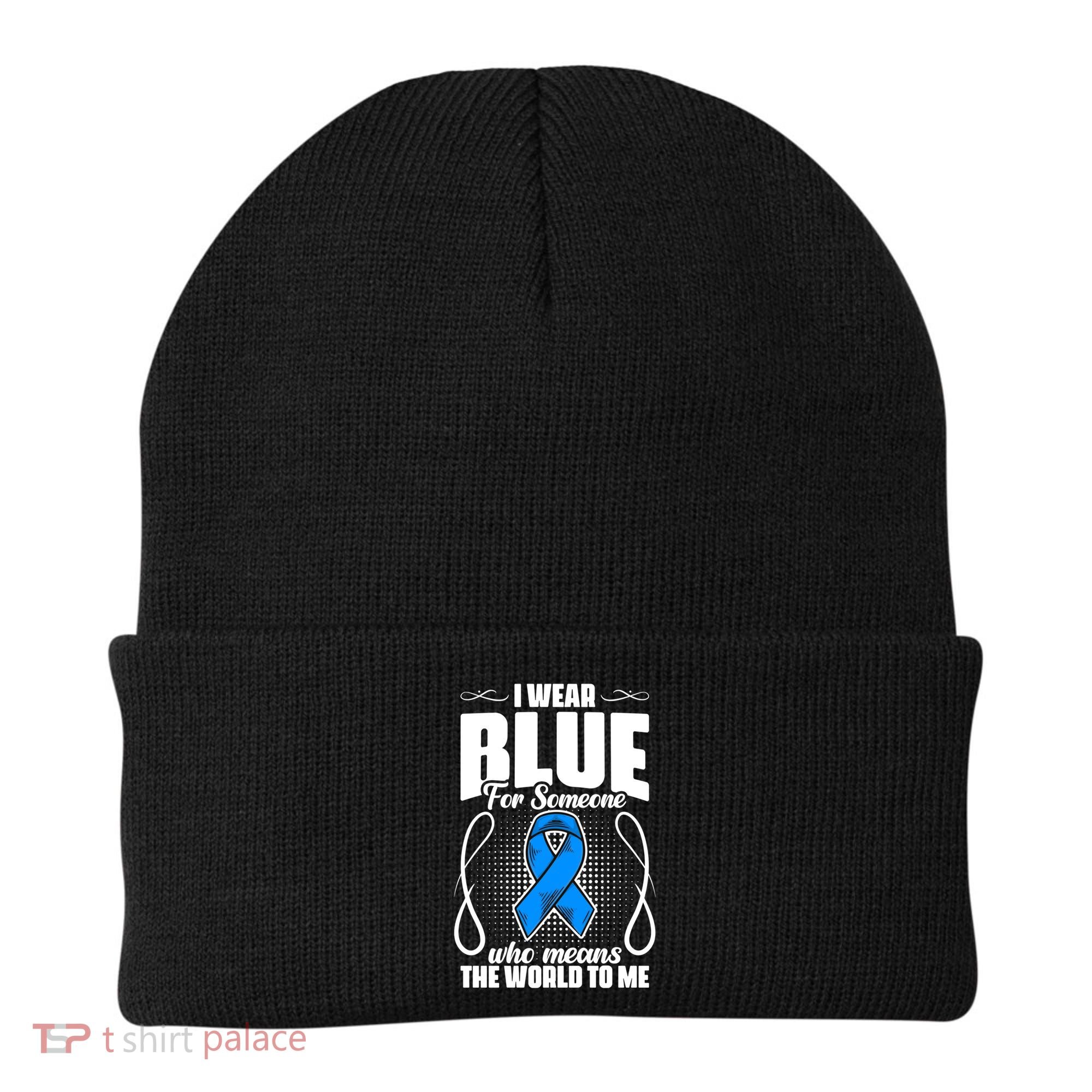 I Wear Blue Diabetes Warrior Diabetic Diabetes Awareness Gift Beanie
