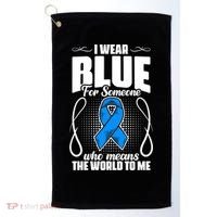 I Wear Blue Diabetes Warrior Diabetic Diabetes Awareness Gift Golf Towel thumb 0
