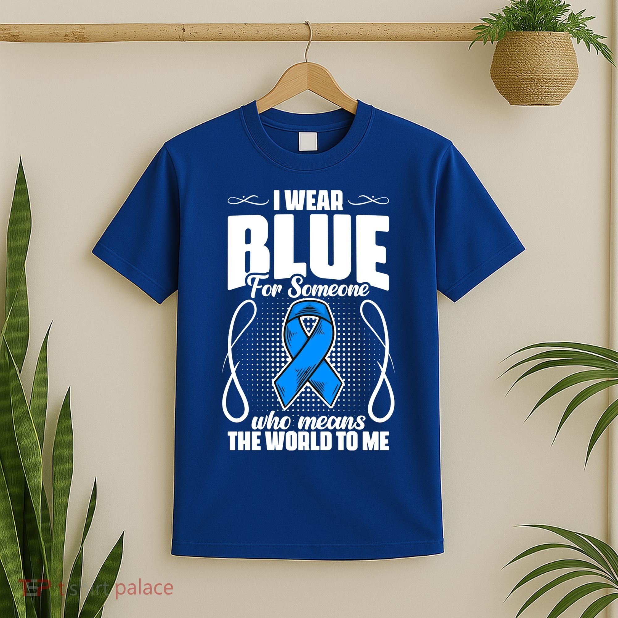 I Wear Blue Diabetes Warrior Diabetic Diabetes Awareness Gift T-Shirt