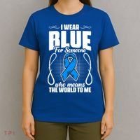 I Wear Blue Diabetes Warrior Diabetic Diabetes Awareness Gift T-Shirt thumb 4
