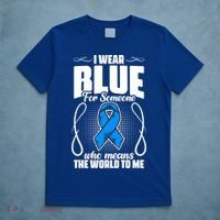 I Wear Blue Diabetes Warrior Diabetic Diabetes Awareness Gift T-Shirt thumb 5