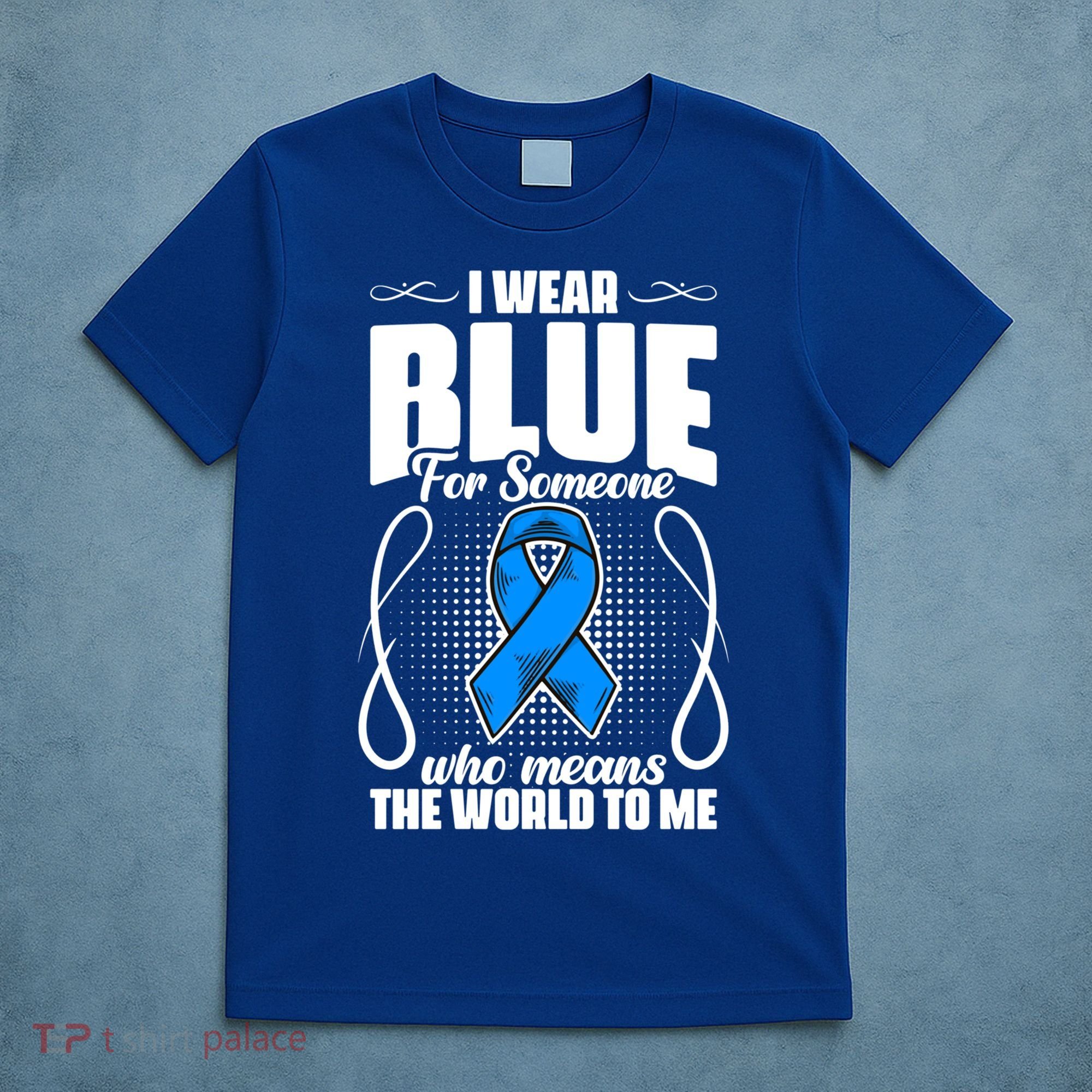 I Wear Blue Diabetes Warrior Diabetic Diabetes Awareness Gift T-Shirt