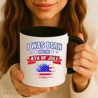 I Was Born On The 4th Of July Gift Coffee Mug thumb 3
