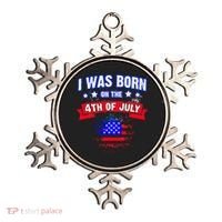 I Was Born On The 4th Of July Gift Ornament thumb 0