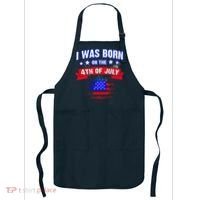 I Was Born On The 4th Of July Gift Apron thumb 0