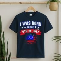 I Was Born On The 4th Of July Gift T-Shirt thumb 2