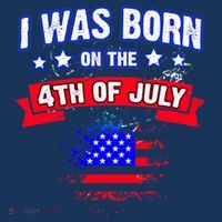 I Was Born On The 4th Of July Gift Mousepad thumb 1