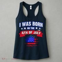 I Was Born On The 4th Of July Gift Women's Tank Top thumb 3