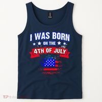 I Was Born On The 4th Of July Gift Tank Top thumb 2