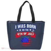 I Was Born On The 4th Of July Gift Tote Bag thumb 0