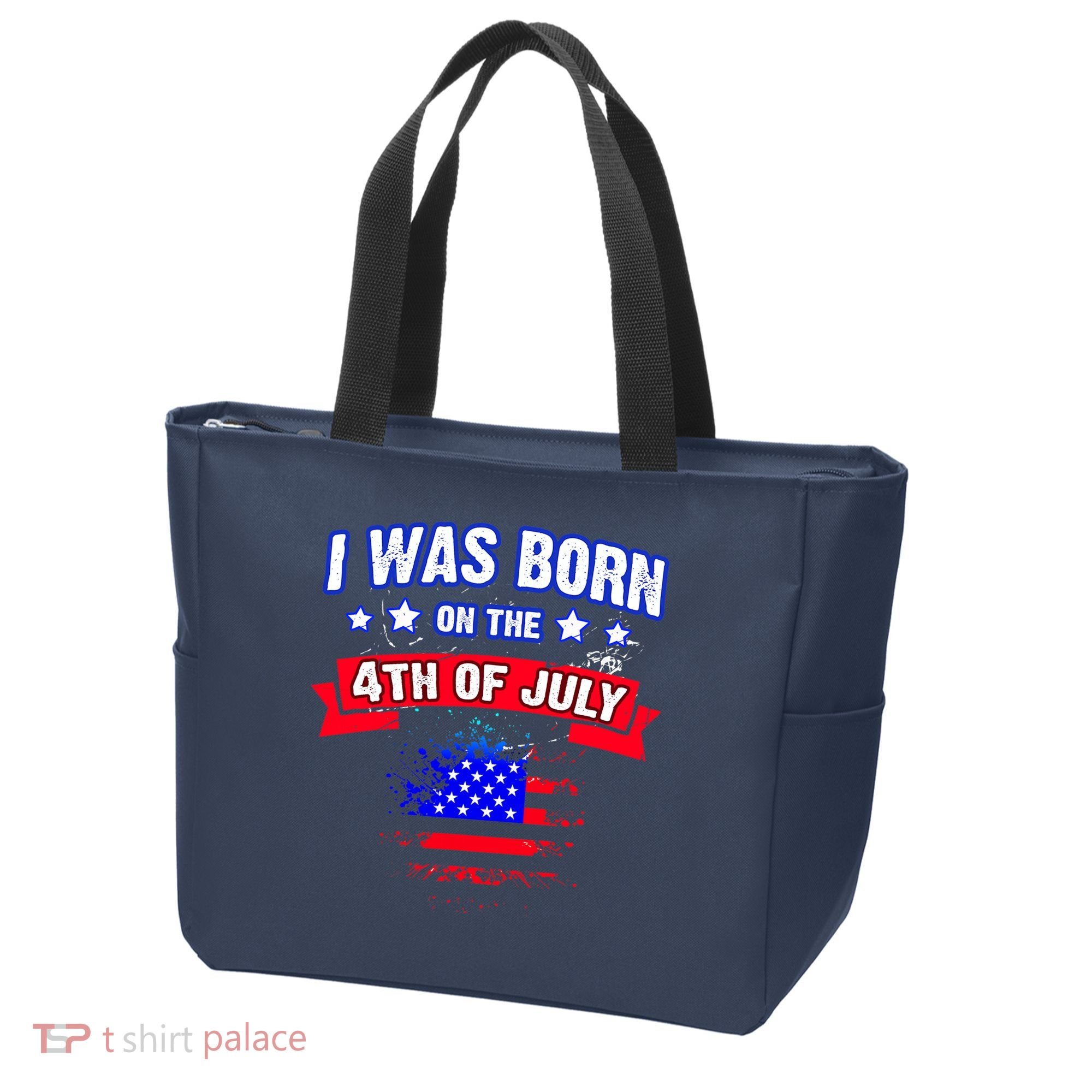 I Was Born On The 4th Of July Gift Tote Bag