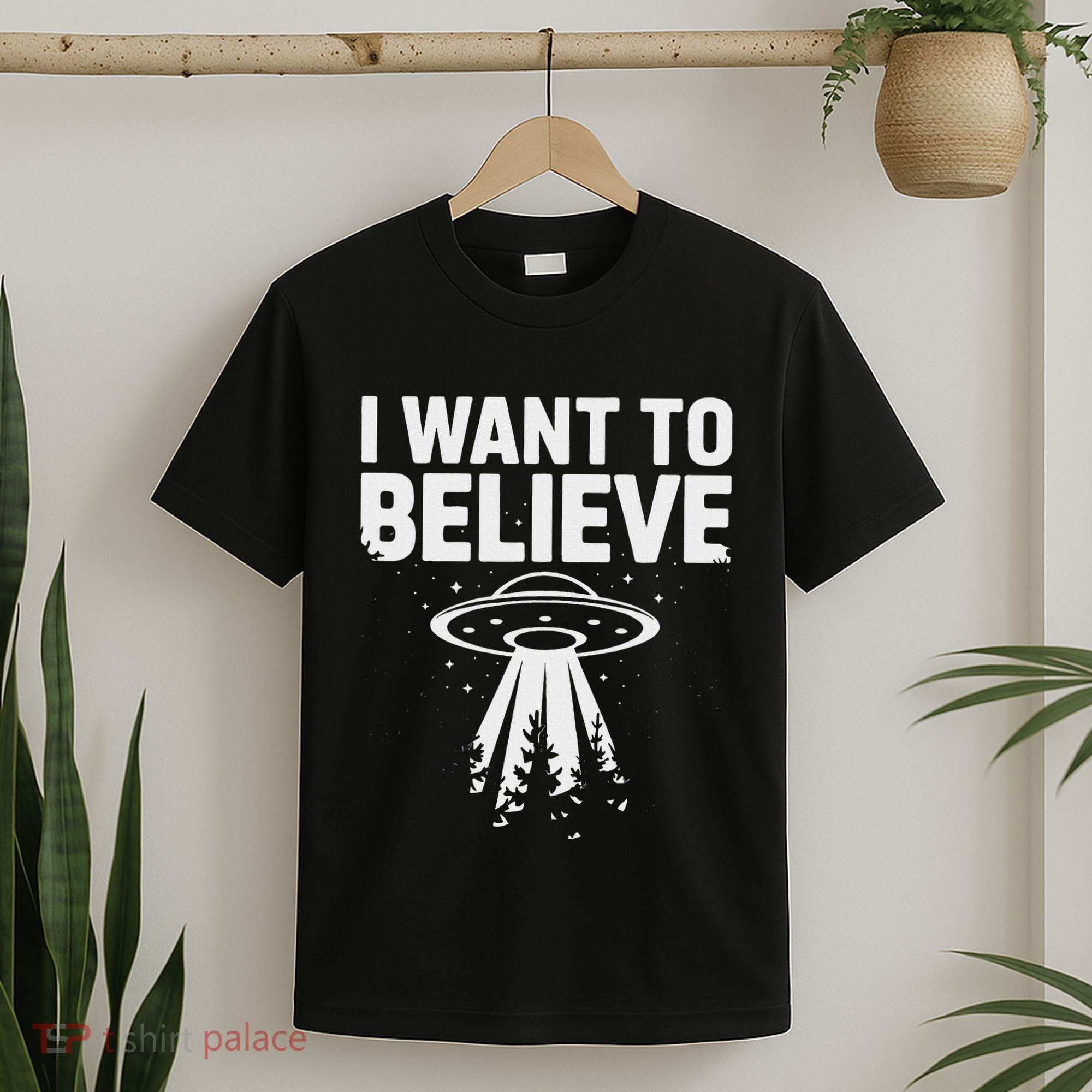 I Want Believe Ufo Alien Spaceship Extraterrestrial T-Shirt