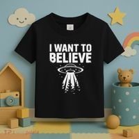 I Want Believe Ufo Alien Spaceship Extraterrestrial Toddler T-Shirt thumb 3