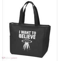 I Want Believe Ufo Alien Spaceship Extraterrestrial Tote Bag thumb 3