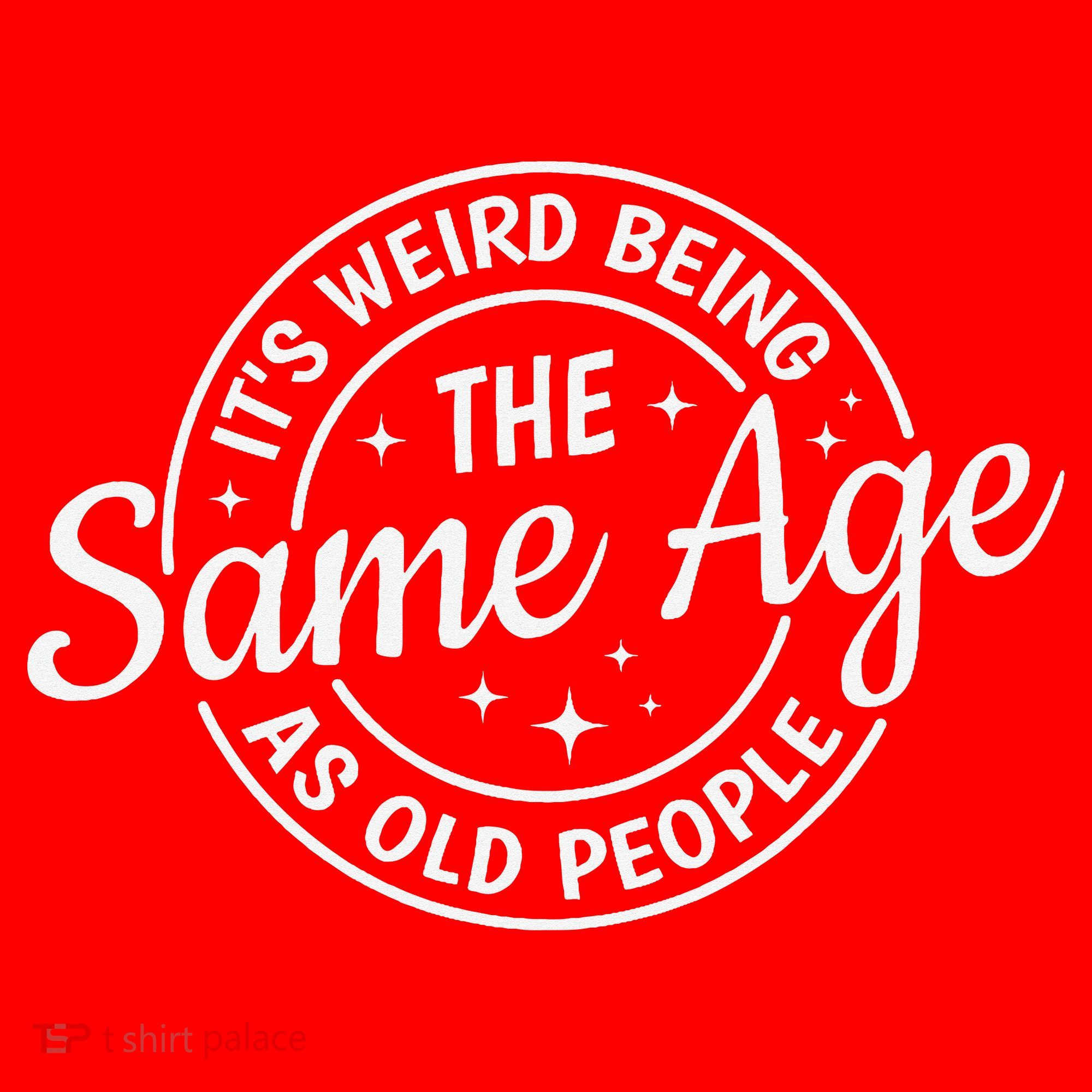 Its Weird Being The Same Age As Old People Retro Sarcastic Santa Hat