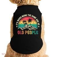 It's Weird Being The Same Age As Old People Sarcastic Retro Doggie Tank thumb 0