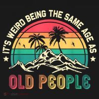It's Weird Being The Same Age As Old People Sarcastic Retro Toddler Hoodie thumb 2