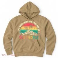 It's Weird Being The Same Age As Old People Sarcastic Retro Hoodie thumb 0