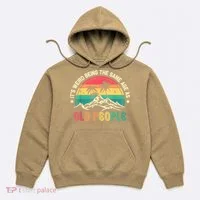 It's Weird Being The Same Age As Old People Sarcastic Retro Hoodie thumb 0