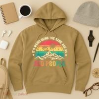 It's Weird Being The Same Age As Old People Sarcastic Retro Hoodie thumb 3