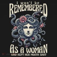I WonT Be Remembered As A Woman Who Kept Her Mouth Shut Women's Hoodie thumb 2