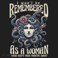 I WonT Be Remembered As A Woman Who Kept Her Mouth Shut Golf Towel thumb 3