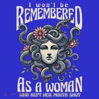 I WonT Be Remembered As A Woman Who Kept Her Mouth Shut Coaster thumb 2