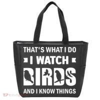 I Watch Birds And I Know Things Pet Bird Tote Bag thumb 0