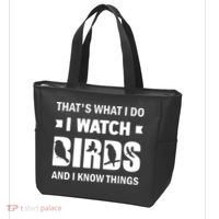 I Watch Birds And I Know Things Pet Bird Tote Bag thumb 3