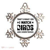 I Watch Birds And I Know Things Pet Bird Ornament thumb 0