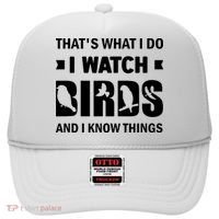 I Watch Birds And I Know Things Pet Bird Hat thumb 0