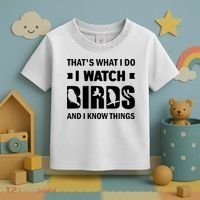 I Watch Birds And I Know Things Pet Bird Toddler T-Shirt thumb 3