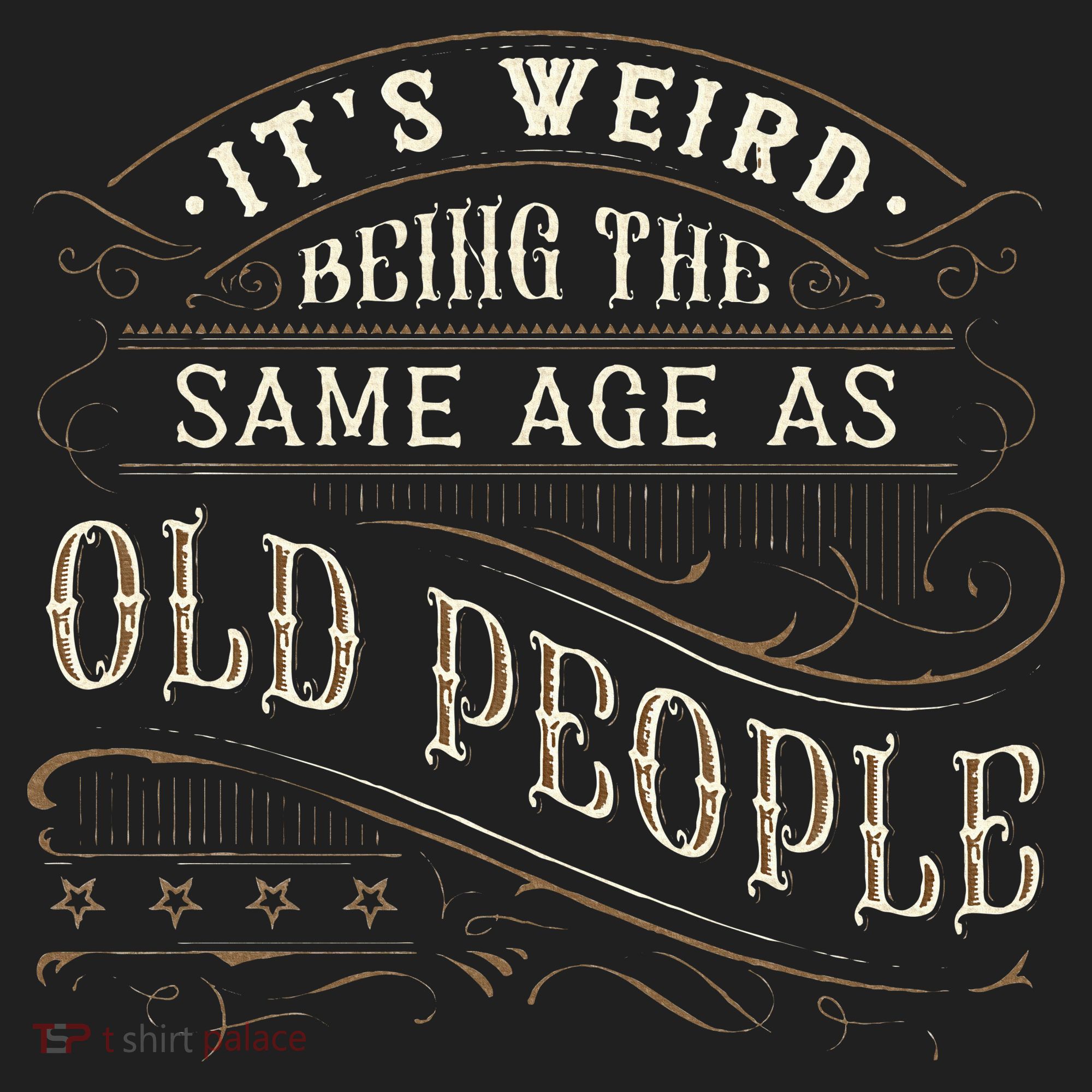 Its Weird Being The Same Age As Old People Sarcastic Golf Towel