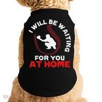 I Will Be Waiting For You At Home Baseball Softball Catcher Doggie Tank thumb 0