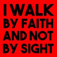 I Walk By Faith And Not By Sight Christian Jesus Santa Hat thumb 1