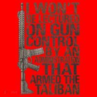 I Won't Be Lectured On Gun Control By An Administration Gun Control Guns Rights Santa Hat thumb 1