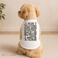 I Won't Be Lectured On Gun Control By An Administration Gun Control Guns Rights Doggie Tank thumb 2
