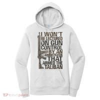 I Won't Be Lectured On Gun Control By An Administration Gun Control Guns Rights Women's Hoodie thumb 0