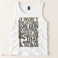 I Won't Be Lectured On Gun Control By An Administration Gun Control Guns Rights Tank Top thumb 2