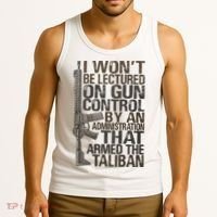 I Won't Be Lectured On Gun Control By An Administration Gun Control Guns Rights Tank Top thumb 3