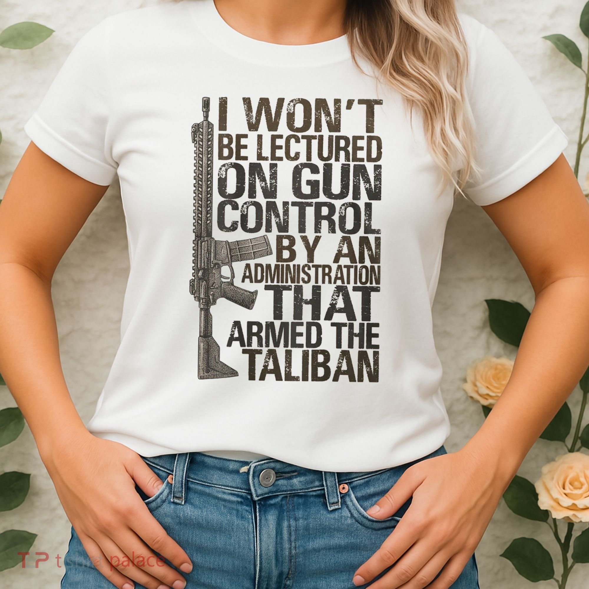 I Won't Be Lectured On Gun Control By An Administration Gun Control Guns Rights Women's T-Shirt