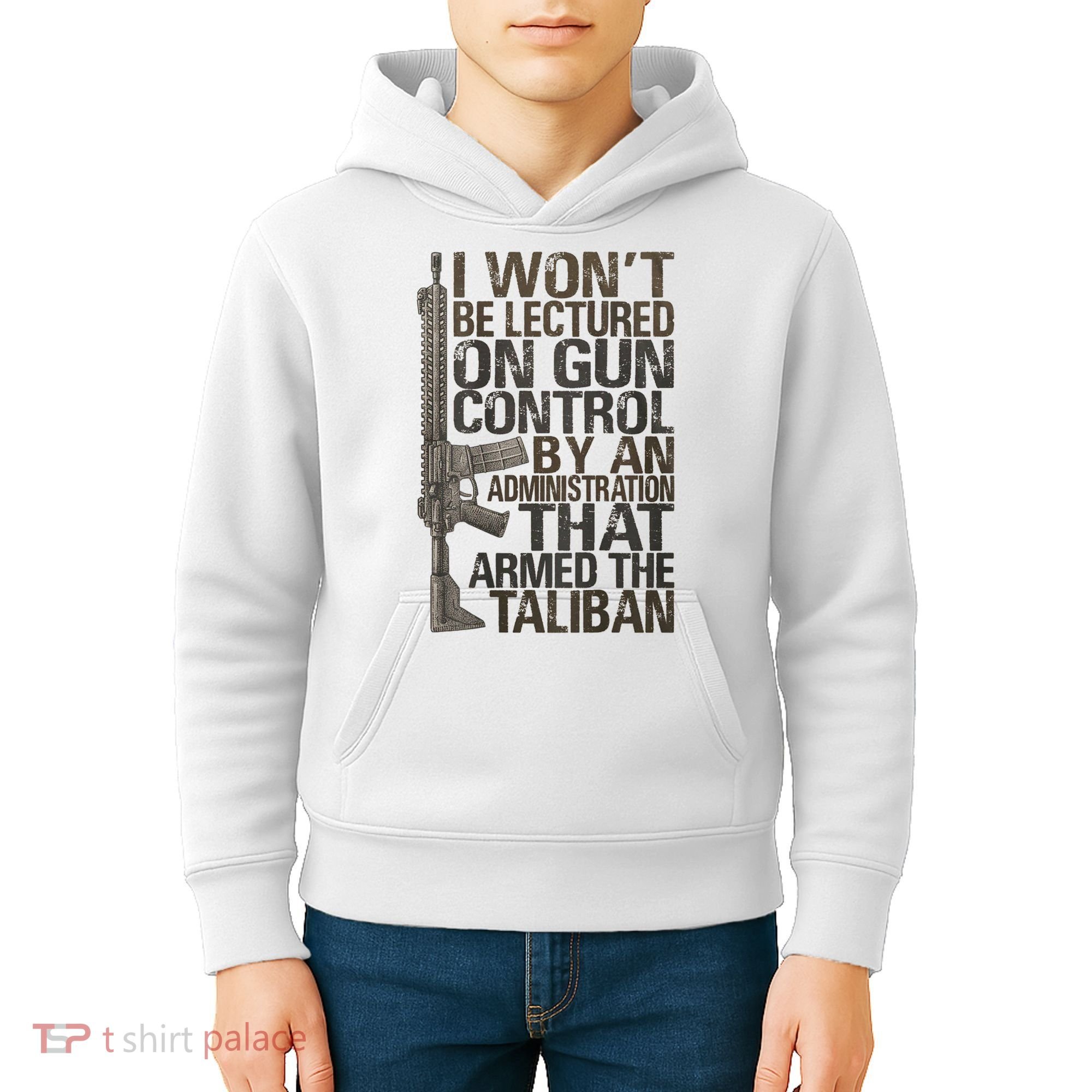 I Won't Be Lectured On Gun Control By An Administration Gun Control Guns Rights Kids Hoodie