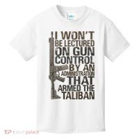 I Won't Be Lectured On Gun Control By An Administration Gun Control Guns Rights Kids T-Shirt thumb 0
